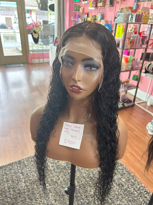 30 inch deep wave lace frontal