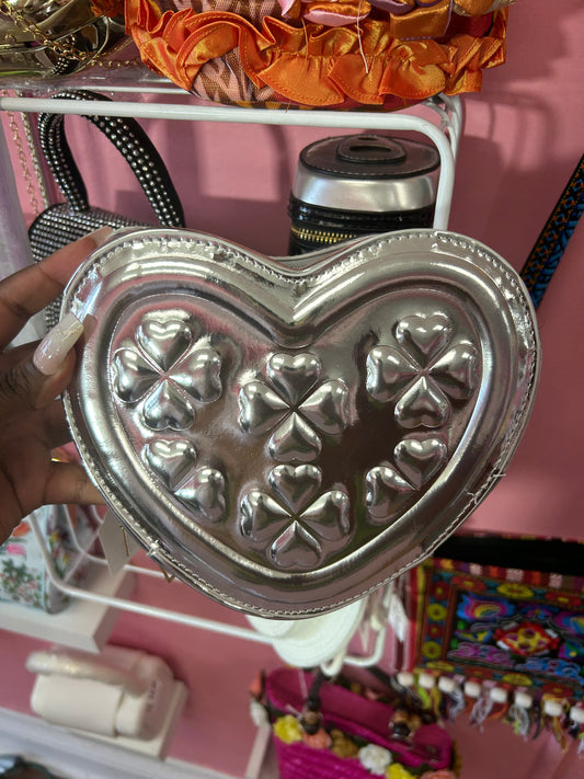 Chrome heart hand bag
